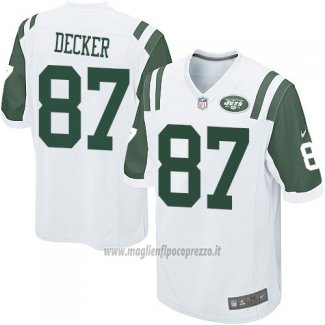 Maglia NFL Game Bambino New York Jets Decker Bianco
