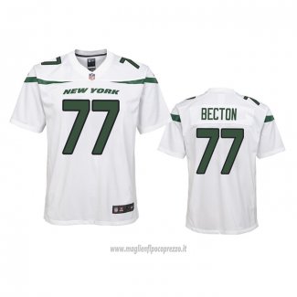 Maglia NFL Game Bambino New York Jets Mekhi Becton Bianco