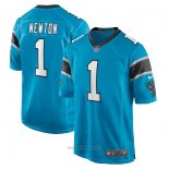 Maglia NFL Game Carolina Panthers Cam Newton Alternato Blu