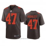Maglia NFL Game Cleveland Browns Charley Hughlett Alternato 2020 Marrone