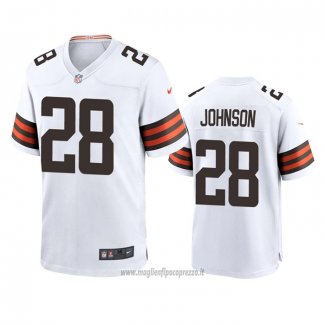 Maglia NFL Game Cleveland Browns Kevin Johnson Bianco