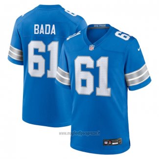 Maglia NFL Game Detroit Lions David Bada Blu
