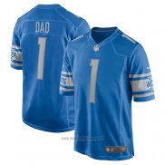 Maglia NFL Game Detroit Lions Number 1 Dad Blu
