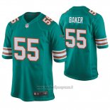 Maglia NFL Game Dolphins Jerome Baker Throwback Verde