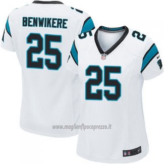 Maglia NFL Game Donna Carolina Panthers Benwikere Bianco