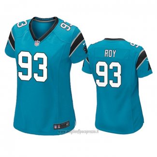 Maglia NFL Game Donna Carolina Panthers Bravvion Roy Blu