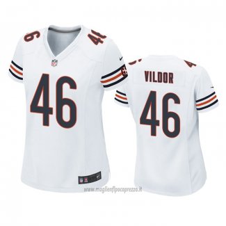 Maglia NFL Game Donna Chicago Bears Kindle Vildor Bianco