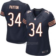 Maglia NFL Game Donna Chicago Bears Payton Bianco Blu