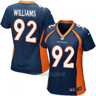 Maglia NFL Game Donna Denver Broncos Williams Blu