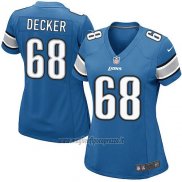 Maglia NFL Game Donna Detroit Lions Decker Blu