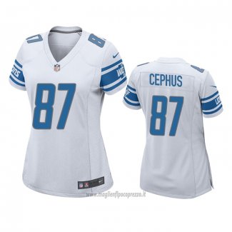 Maglia NFL Game Donna Detroit Lions Quintez Cephus Bianco