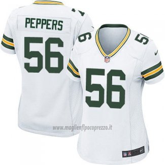 Maglia NFL Game Donna Green Bay Packers Peppers Bianco