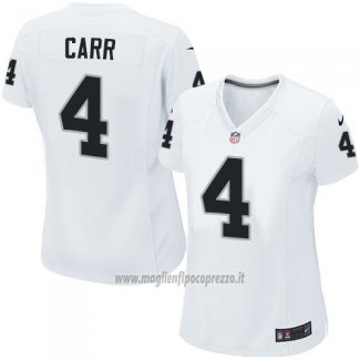 Maglia NFL Game Donna Las Vegas Raiders Carr Bianco