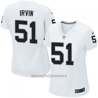 Maglia NFL Game Donna Las Vegas Raiders Irvin Bianco