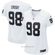 Maglia NFL Game Donna Las Vegas Raiders Maxx Crosby Bianco