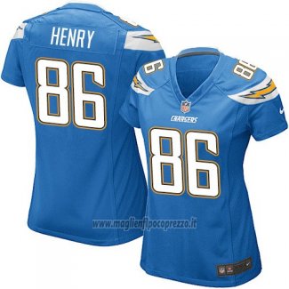 Maglia NFL Game Donna Los Angeles Chargers Henry Blu