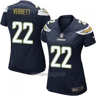 Maglia NFL Game Donna Los Angeles Chargers Verrett Nero