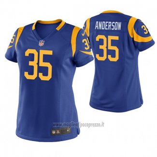 Maglia NFL Game Donna Los Angeles Rams C.j. Anderson Blu