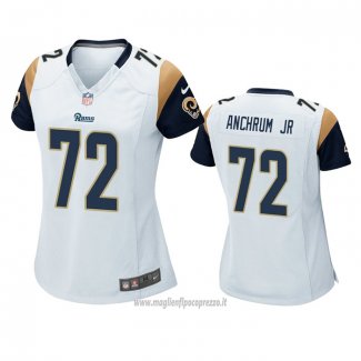 Maglia NFL Game Donna Los Angeles Rams Tremayne Anchrum Jr. Bianco