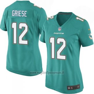 Maglia NFL Game Donna Miami Dolphins Griese Verde