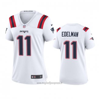 Maglia NFL Game Donna New England Patriots Julian Edelman 2020 Bianco