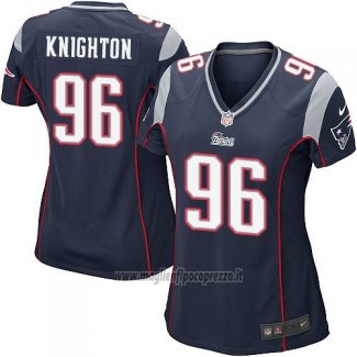 Maglia NFL Game Donna New England Patriots Knighton Nero