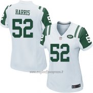 Maglia NFL Game Donna New York Jets Harris Bianco
