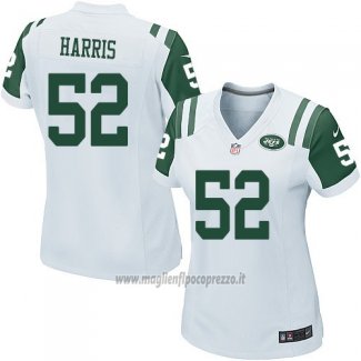 Maglia NFL Game Donna New York Jets Harris Bianco