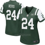Maglia NFL Game Donna New York Jets Revis Verde