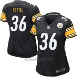Maglia NFL Game Donna Pittsburgh Steelers Bettis Nero