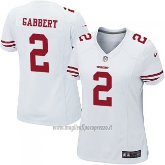 Maglia NFL Game Donna San Francisco 49ers Gabbert Bianco