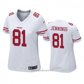 Maglia NFL Game Donna San Francisco 49ers Jauan Jennings Bianco