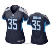 Maglia NFL Game Donna Tennessee Titans 35 Chris Jackson Blu