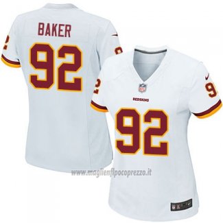 Maglia NFL Game Donna Washington Commanders Baker Bianco