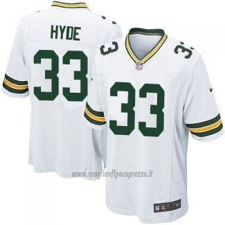 Maglia NFL Game Green Bay Packers Hyde Bianco