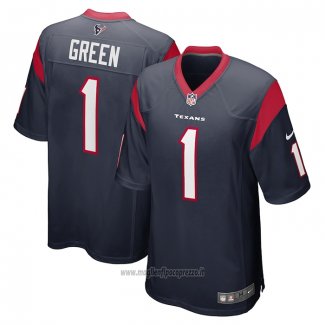 Maglia NFL Game Houston Texans Kenyon Green 2022 NFL Draft Pick Blu