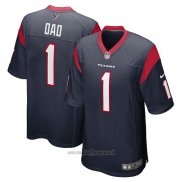 Maglia NFL Game Houston Texans Number 1 Dad Blu