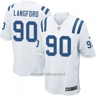 Maglia NFL Game Indianapolis Colts Langford Bianco