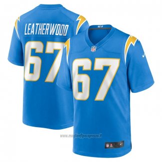 Maglia NFL Game Los Angeles Chargers Alex Leatherwood Blu
