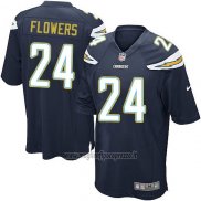 Maglia NFL Game Los Angeles Chargers Flowers Blu2
