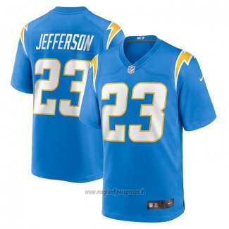 Maglia NFL Game Los Angeles Chargers Tony Jefferson Blu Bianco