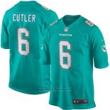 Maglia NFL Game Miami Dolphins 6 Cutler Verde Alternate Verde