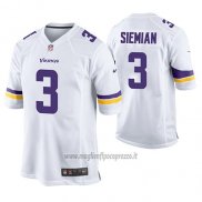 Maglia NFL Game Minnesota Vikings Trevor Siemian Bianco