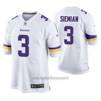Maglia NFL Game Minnesota Vikings Trevor Siemian Bianco