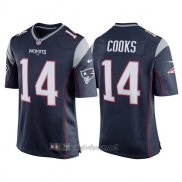 Maglia NFL Game New England Patriots 14 Brandin Cooks Blu