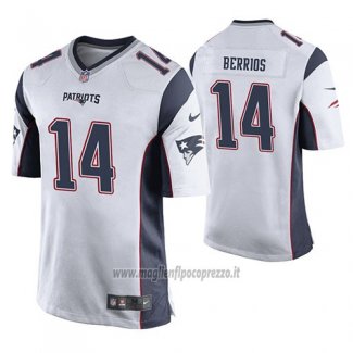 Maglia NFL Game New England Patriots Braxton Berrios Bianco