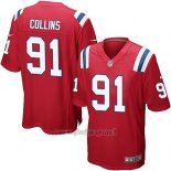 Maglia NFL Game New England Patriots Collins Rosso