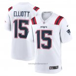 Maglia NFL Game New England Patriots Ezekiel Elliott Bianco