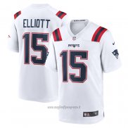 Maglia NFL Game New England Patriots Ezekiel Elliott Bianco