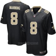 Maglia NFL Game New Orleans Saints Manning Nero